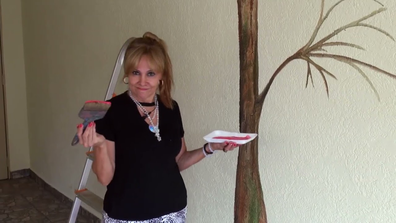 PINTURA DE ARVORE EM PAREDE