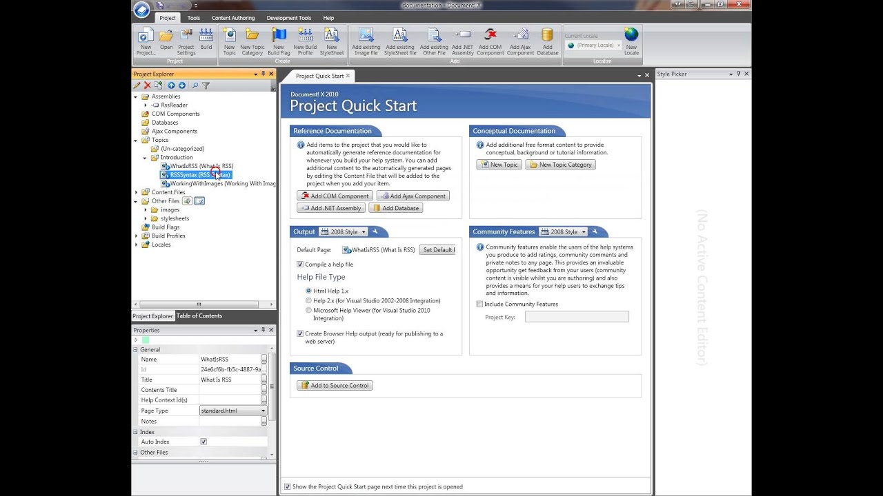 Customizing Widgets in Document! X and HelpStudio