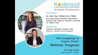 İklim Değişikliği ve Engelli Olmak Webinar Programı