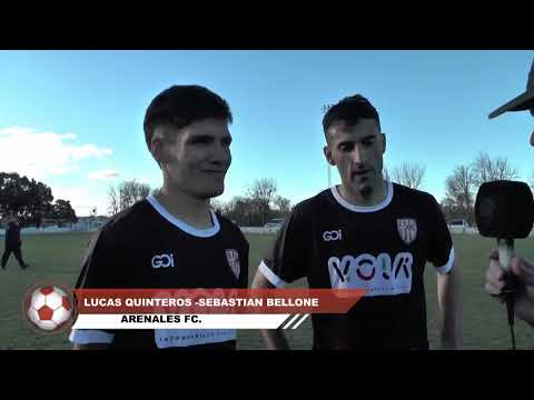LUCAS QUINTEROS Y SEBASTIAN BELLONE DE GRAN TRABAJO EN EL TRIUNFO DE ARENALES ANTE AGUSTINA