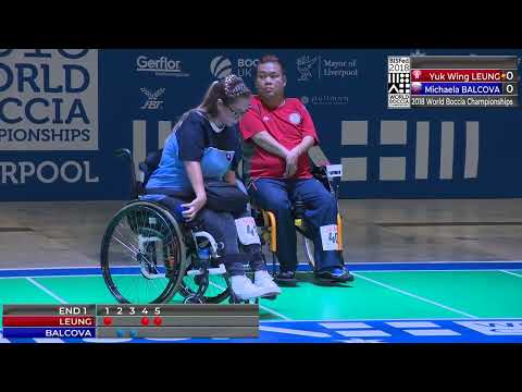 BISFed World Boccia Championships 13.08.2018. Yuk Wing Leung (HKG) vs. Michaela Balcová (SVK) (BC4)