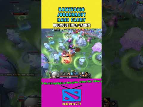 Juggernaut Ramzes666 Highlights GODMODE IMBA CARRY - Dota 2 Highlights - Daily Dota 2 TV  #dota2