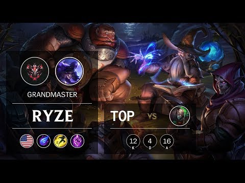 Ryze Top vs Singed - NA Grandmaster Patch 10.2