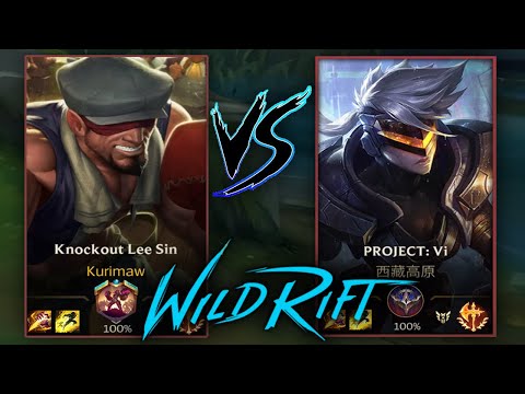 KNOCKOUT LEE SIN vs. PROJECT VI JUNGLE GAMEPLAY | SEASON 2 - WILD RIFT