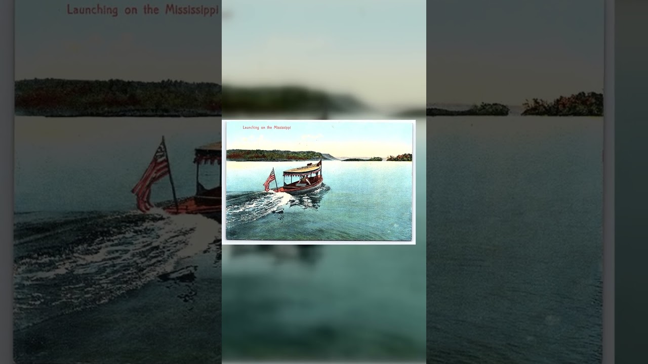Liebeg Studio, Divided Back, Mississippi River Launch, 1907-1915 Video