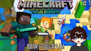 新世界マイクラ実況！探索と仮拠点作って冒険の始まりだ‼いきなり新バイオーム!?【マインクラフト実況Part1】#minecraft