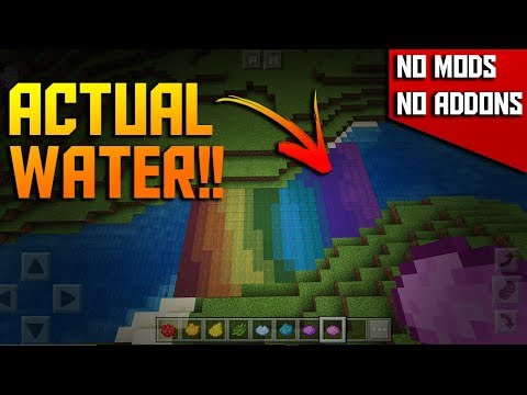 HOW TO DYE WATER - Minecraft PE 1.5.3 (No Addons // No Mods)