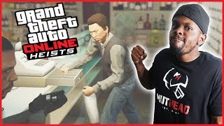 WE ROBBED A GAS STATION FOR THEIR CANDY BARS! - GTA Online Heist Gameplay