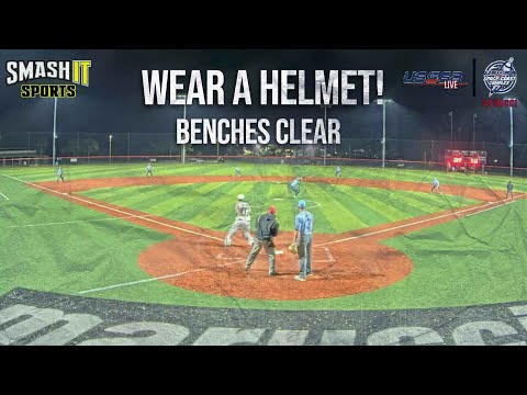 Helmets protect - benches clear at the Resmondo vs MPT game
