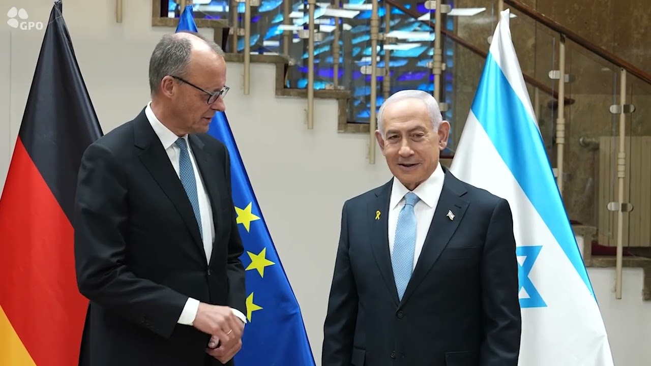 PM Netanyahu Meets German Chancellor Merz
