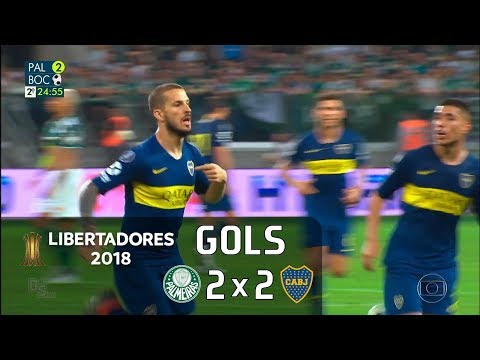 Gols | Palmeiras 2 x 2 Boca Juniors - Semifinal Libertadores 2018 - Globo HD⁶⁰