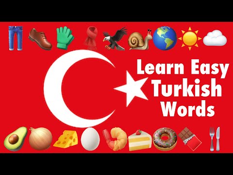 Learn 400 words in Turkish with Emoji - Turkish for Beginners
