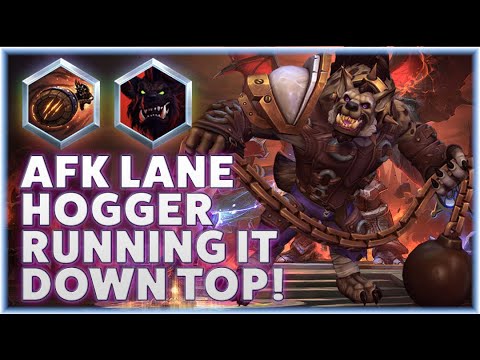Hogger Hoardapult - AFK LANE HOGGER RUNNING IT DOWN TOP! - Grandmaster Storm League