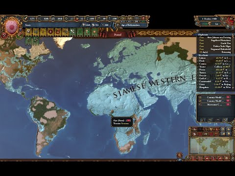 Europa Universalis "The Three Mountains" achievement (Ryukyu WC) in the year of 1568 -- timeline