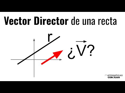 CÓMO HALLAR EL VECTOR DIRECTOR DE UNA RECTA. Geometría Básica