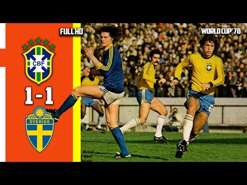 Sweden vs Brazil 1 - 1 Highlight All Goals World Cup 78 Full HD