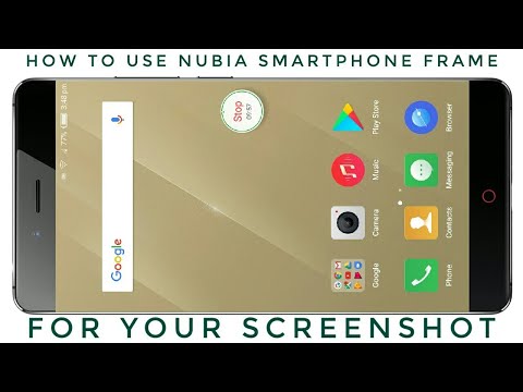 How to use nubia smartphone frame for your screenshot