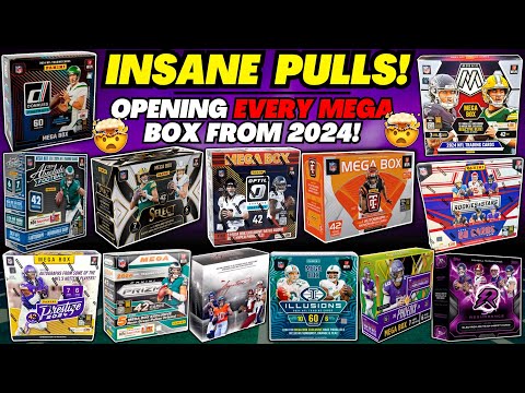 *INSANE PULLS!🤯 OPENING EVERY FOOTBALL MEGA BOX FROM THE 2024 DRAFT CLASS!🏈