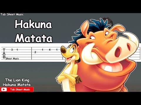 The Lion King - Hakuna Matata Guitar Tutorial Video