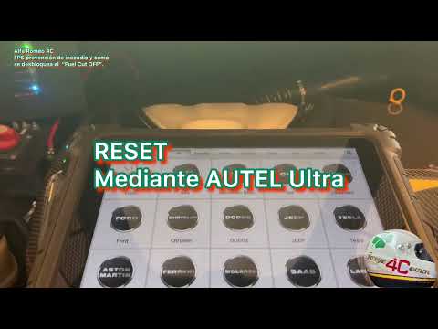 Alfa Romeo 4C Desbloqueo de la bomba de gasolina FUEL CUT OFF