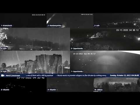 Live views from Ukraine 10/22/2022 B - Kramatorsk, Kharkiv, Kyiv, Zaporizhzhia and other cities