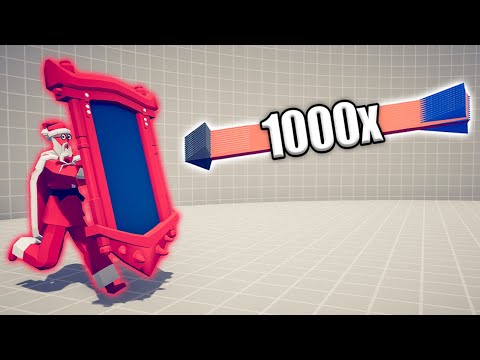 SANTA CLAUS MIRROR SHIELD vs 1000x OVERPOWERED UNITS - TABS | Totally Accurate Battle Simulator 2025
