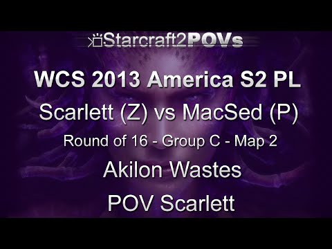 SC2 HotS - WCS 2013 AM S2 PL - Scarlett vs MacSed - Ro16 Group C - Map 2 - Akilon Wastes - Scarlett