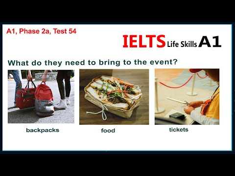 IELTS Life Skills A1 Listening Test 54 ►  New 2025 🇬🇧