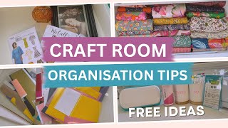 🧵 Sewing & Craft Room Organisation | Free & Affordable Tips ✨