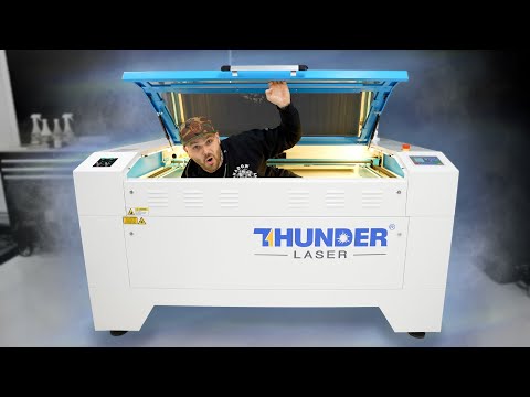 Brand New LASER ENGRAVER! Thunder Nova 51 First Test