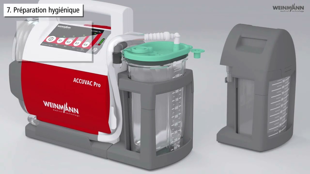 Vidéo Aspirateur de mucosités Accuvac Pro Weinmann