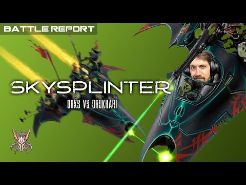 NEW Splinter Drukhari vs Orks - Warhammer 40k Battle Report | Skaredcast