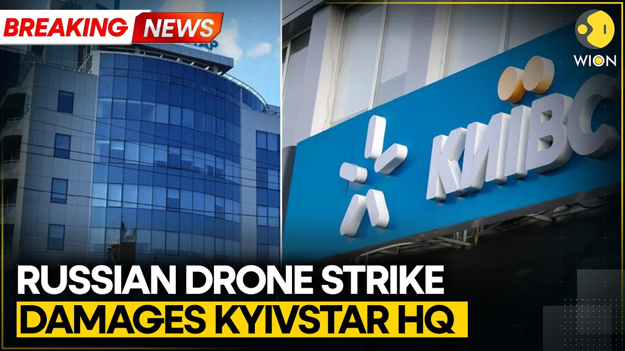 Russia-Ukraine War: Russian Drone Strike Damages Kyivstar HQ In Kyiv | WION Breaking