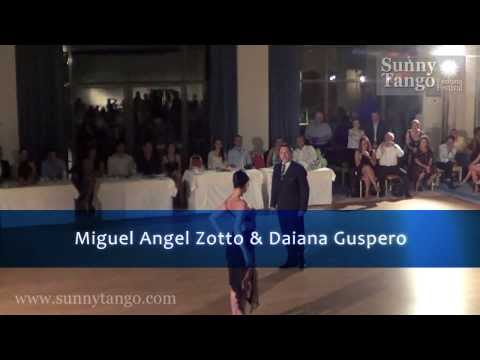  Miguel Angel Zotto  and  Daiana Guspero  are  dancing  to  the  vals  "  El viejo vals  "  or  "  Francisco Rotundo  "  at  Sunny Tango Festival  in  2013
