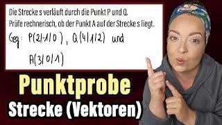 Point test on a line segment with vectors – Find out if a point lies on a line segment!