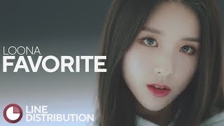 LOONA/LOOΠΔ - favOriTe (Line Distribution)