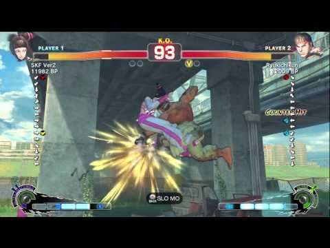 Ryukichikun [Ryu] vs SKF Ver2 [Juri] SSF4 Japanese Online Ranked Matches - TRUE-HD