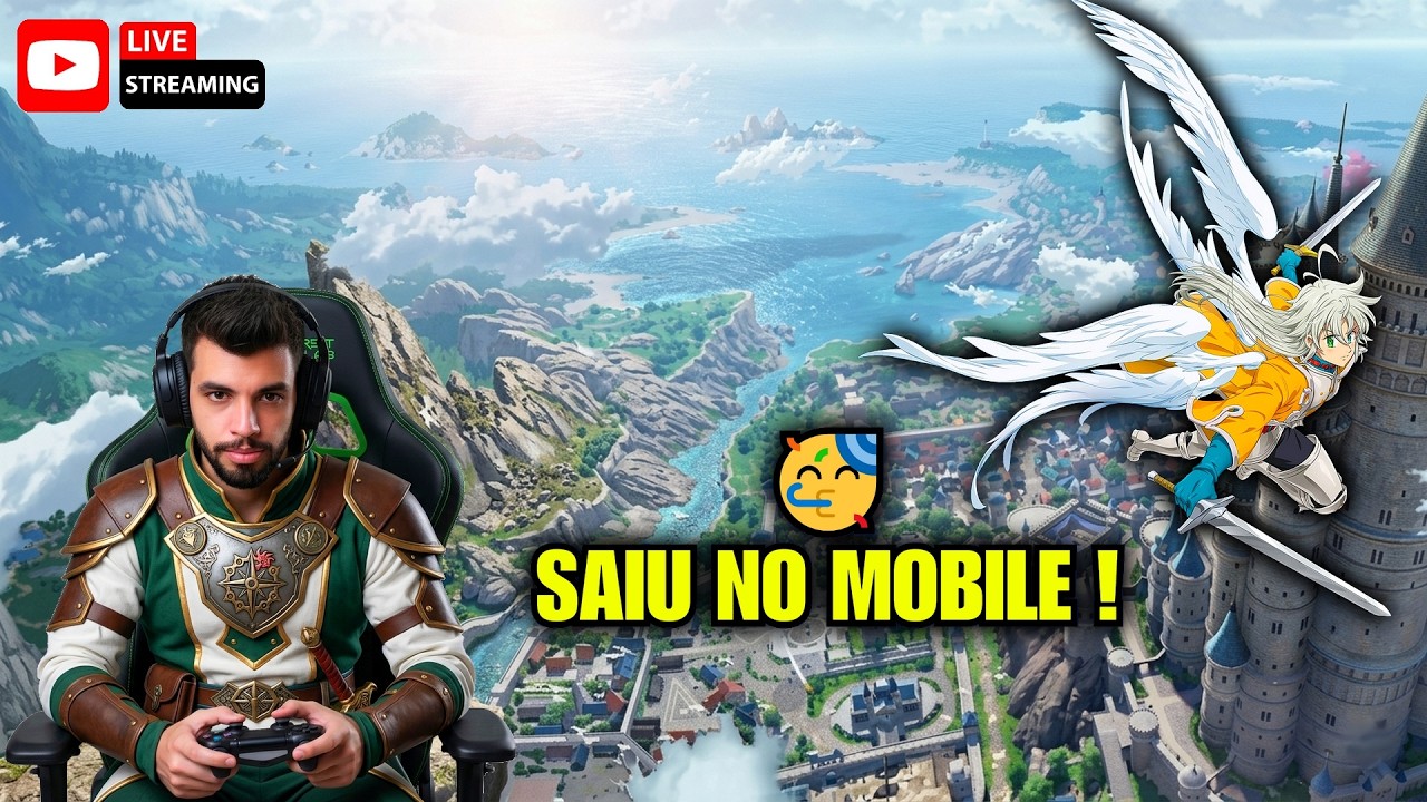 SAIU NO CELULAR! 📱 The Seven Deadly Sins: Origin Mobile - (live) finalmente jogando com mais galera