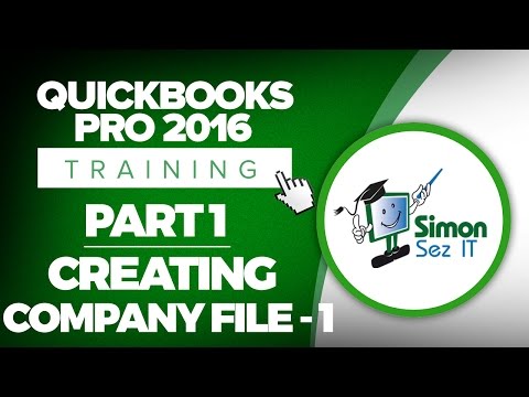 QuickBooks Pro 2016 Training Part 1 How to Create Your Company File in QuickBooks