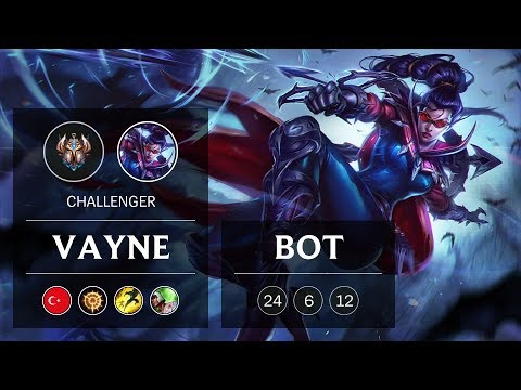 Vayne ADC vs Sivir - TR Challenger Patch 8.24