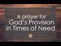 A Prayer for God's Provision in Time of Need