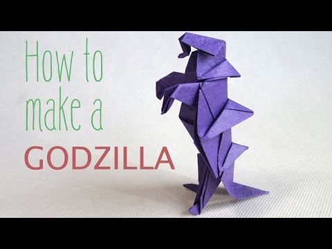 How to fold a paper Godzilla | Origami Godzilla