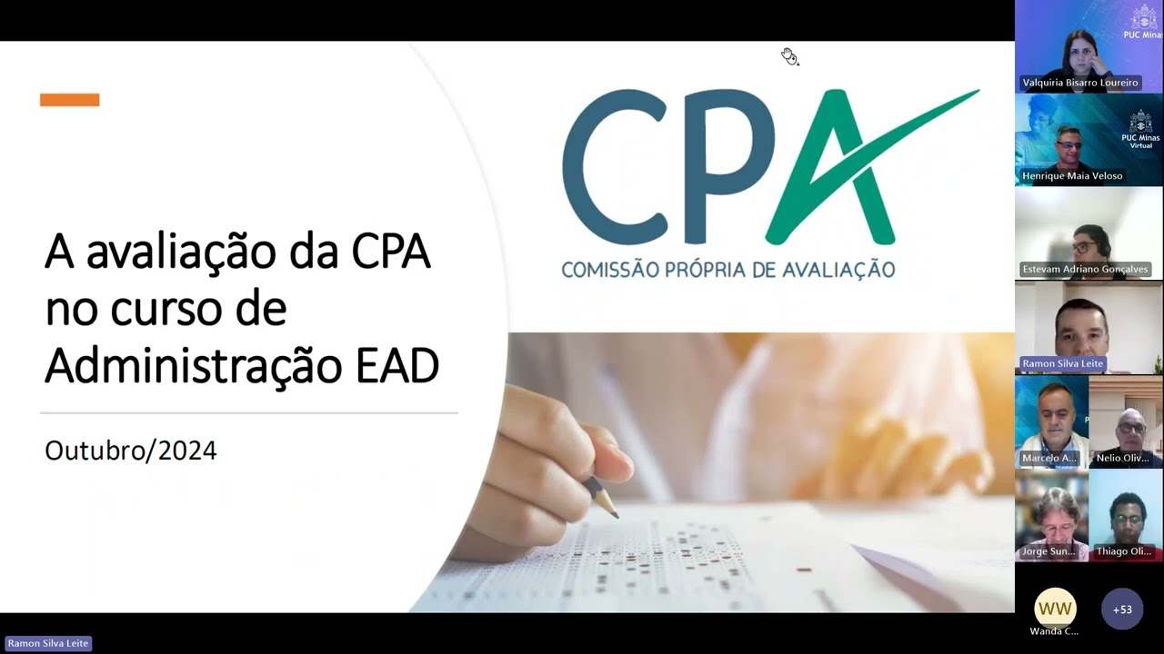 Reunião NDE e Colegiado - Apresentação dos resultados da CPA - 01/11/2024 - 19h00
