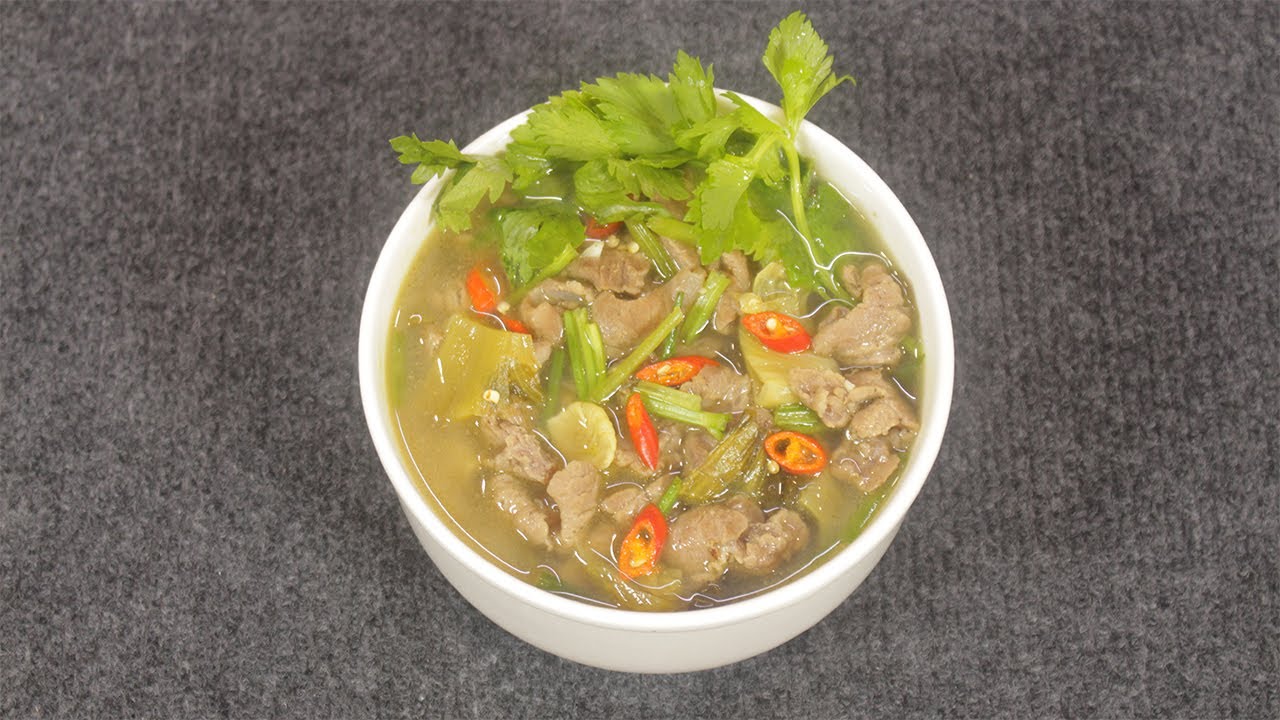 Canh Dưa Chua Thịt Bò