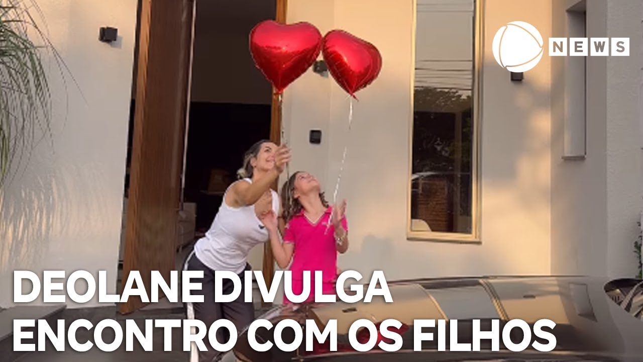 Deolane Bezerra volta para casa e divulga encontro com os filhos