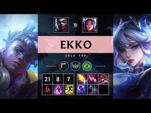 Ekko Top vs Irelia: Triple Kill, Dominating - BR Challenger Patch 25.S1.2