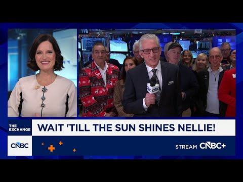 NYSE traders sing 'Wait Till the Sun Shines Nellie!'