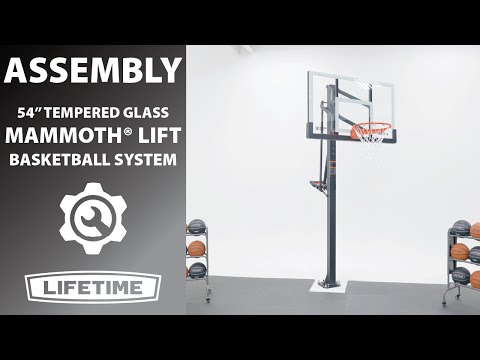 Lifetime Mammoth Lift Bolt Down (54-Inch Tempered Glass)