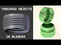 Tutorial: How to Model Threaded Objects, such as Containers with Screw-on caps, in Blender