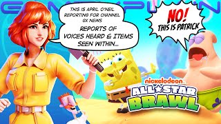 VOICE ACTING UPDATE x Nickelodeon All-Star Brawl! - Hear SpongeBob, Nigel, April & More (Gameplay)